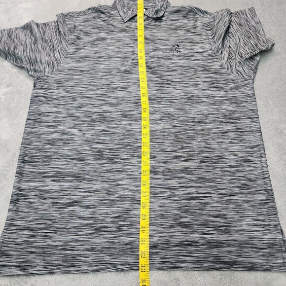 Footjoy Men's Grey Polo Performance Polo Shirt Size L Logo - Picture 8 of 12
